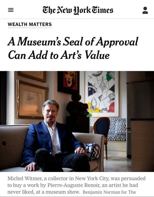 A Museum's Seal of Approval can Add to Art's Value